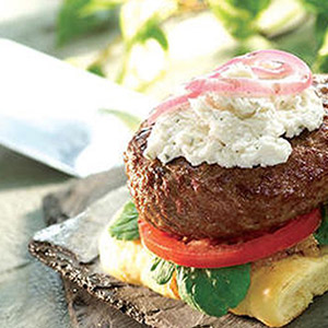 Boursin Artisan Burger with Boursin Pepper Cheese