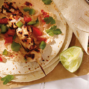Tequila-lime Chicken Taco with Boursin Red Chili Pepper Cheese