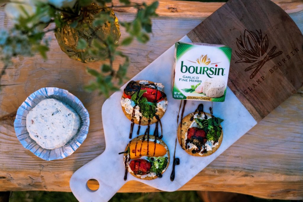 veggie crackers Boursin Cheese