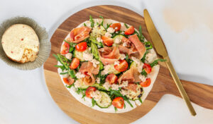 Boursin Prosciutto Flatbread Pizza