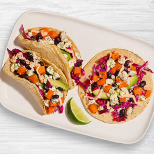 Roasted Black Bean & Sweet Potato Tacos